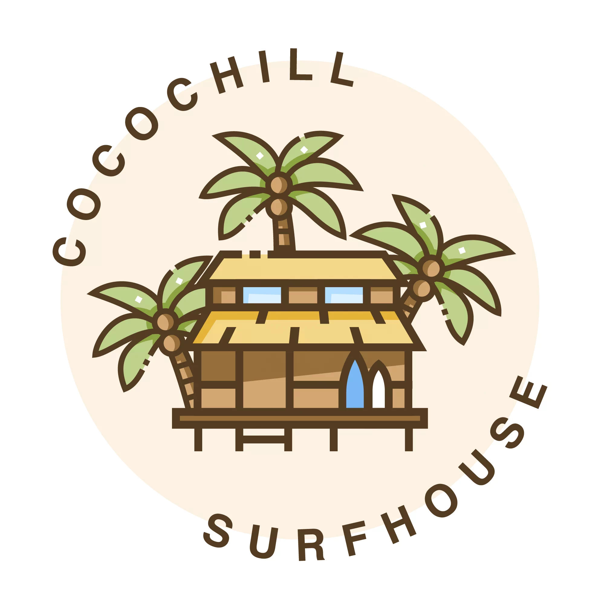 COCOCHILL SURF HOUSE Logo, Guest House, surf camp hotel & accomodation - SUMATRA